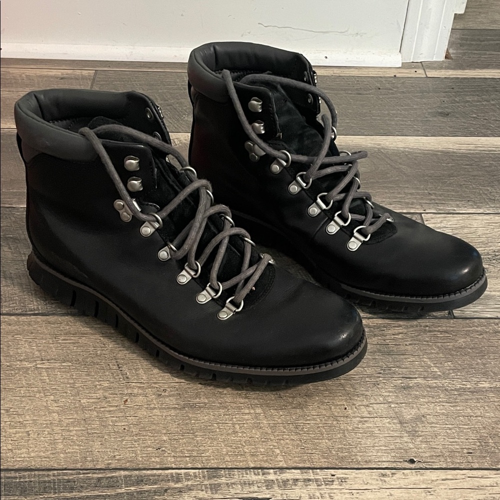 Cole Haan Black Leather Men's Boots